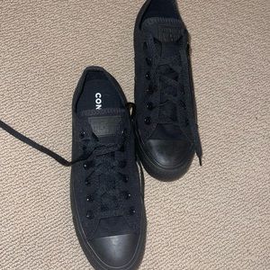New All Black Converse